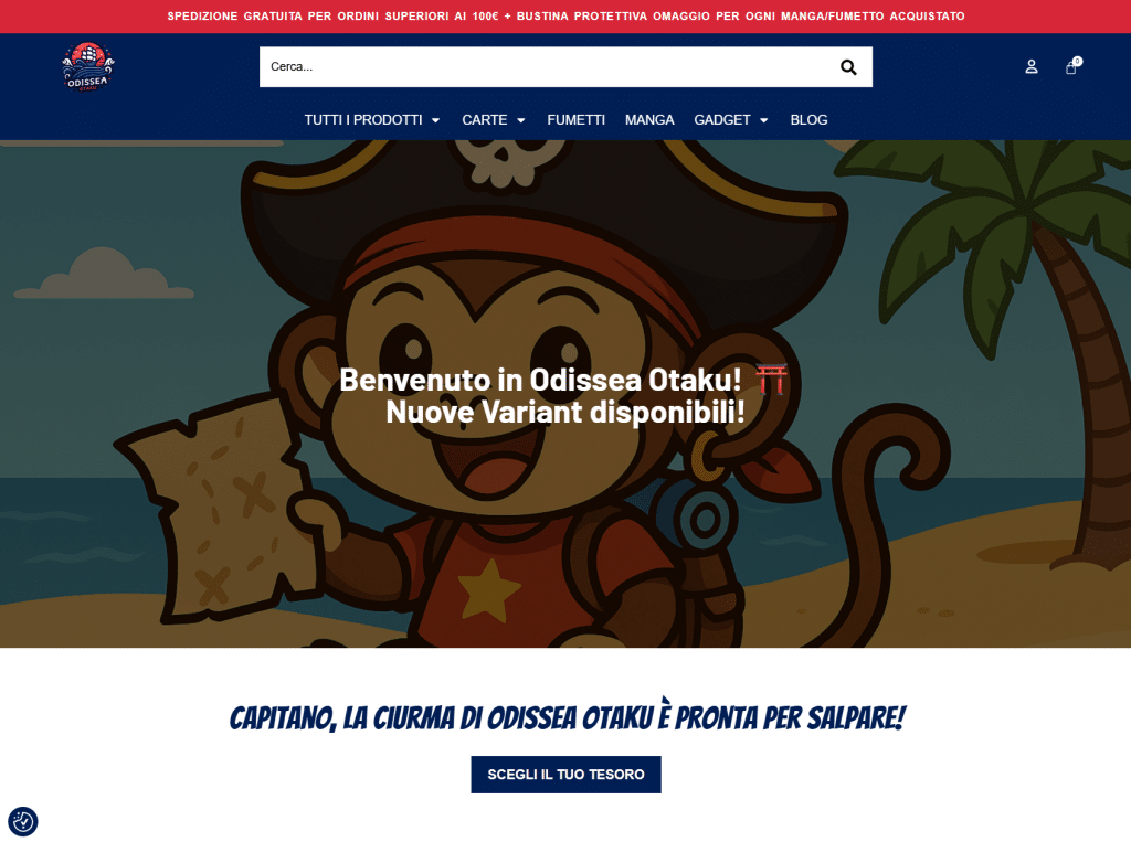 Odissea Otaku homepage - novembre 2025